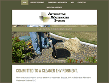 Tablet Screenshot of alternativewastewater.com